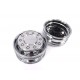 Alum. CNC Truck Alum. Chrome Wheels (pair) w/Scania Chrome Wheel Cap for 1/14 Tamiya Truck